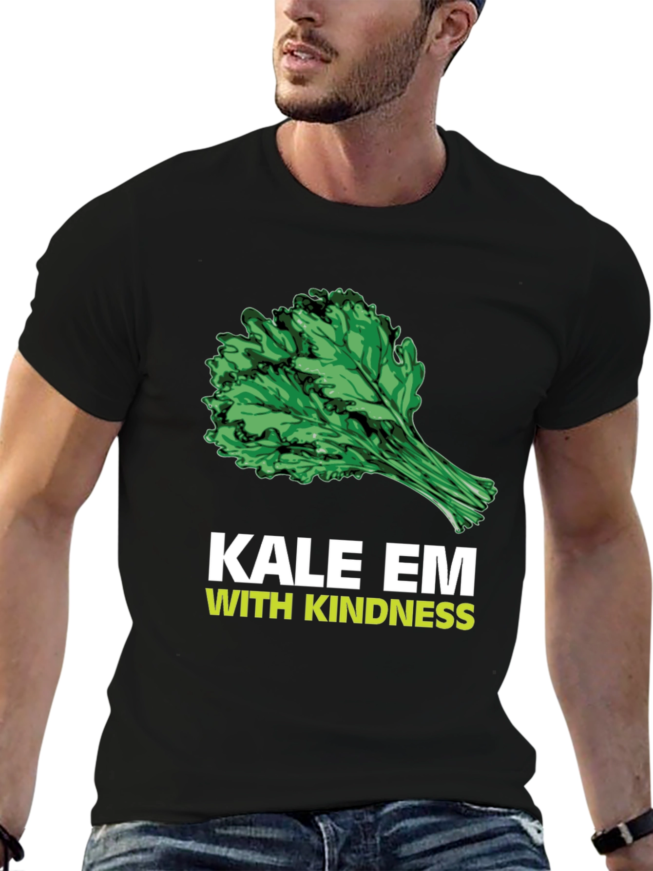 Kale Em With Kindness Graphic T-Shirt