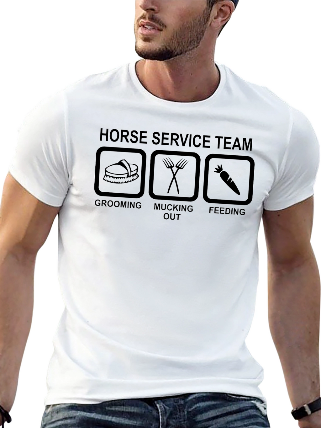 Horse Service Team Graphic Tee