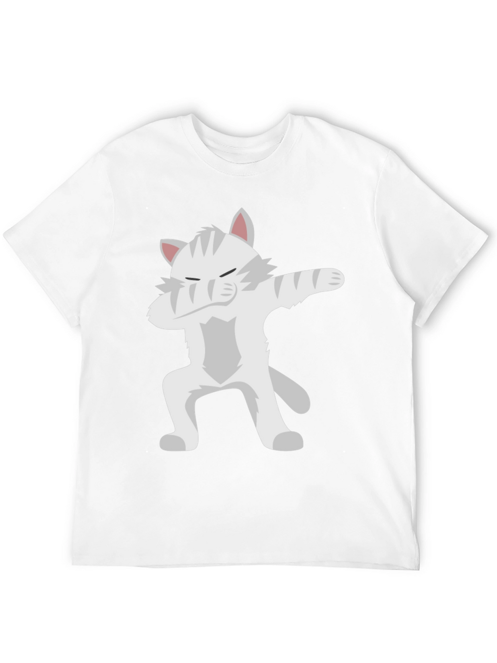 Dabbing Cat Graphic Tee - Black