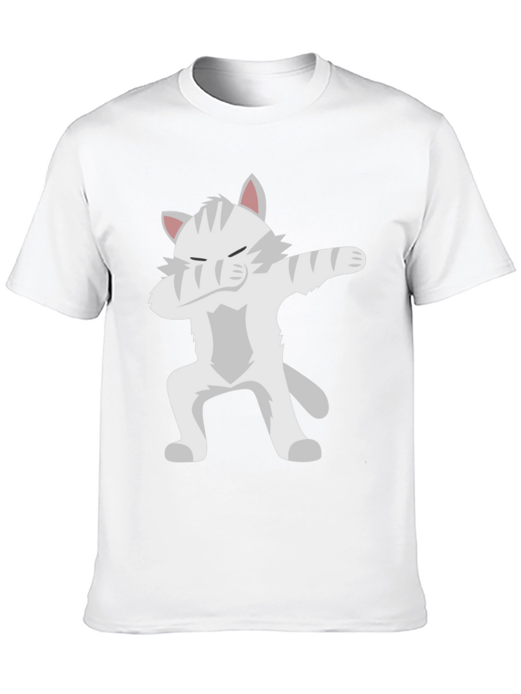 Dabbing Cat Graphic Tee - Black