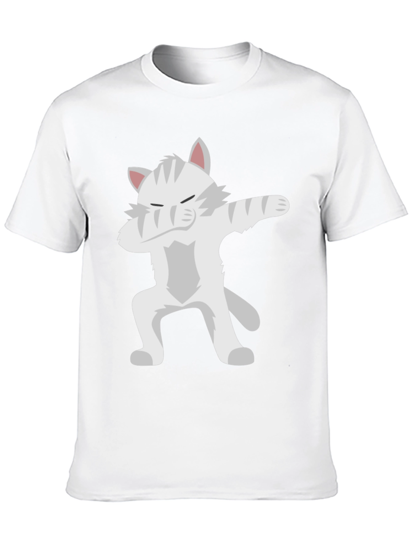 Dabbing Cat Graphic Tee - Black