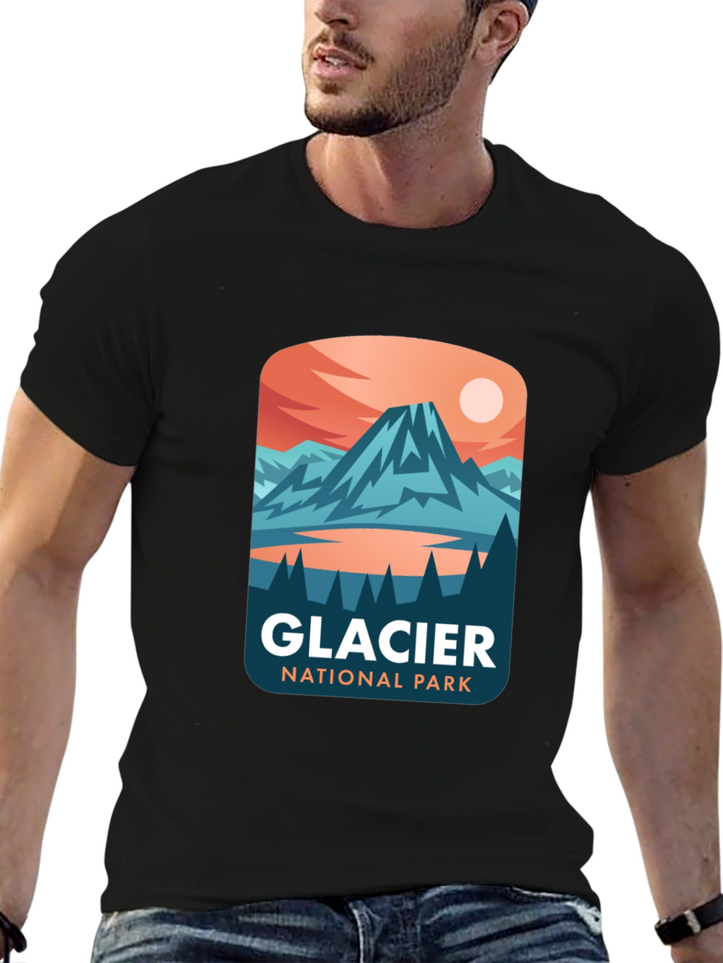 Glacier National Park Graphic T-Shirt