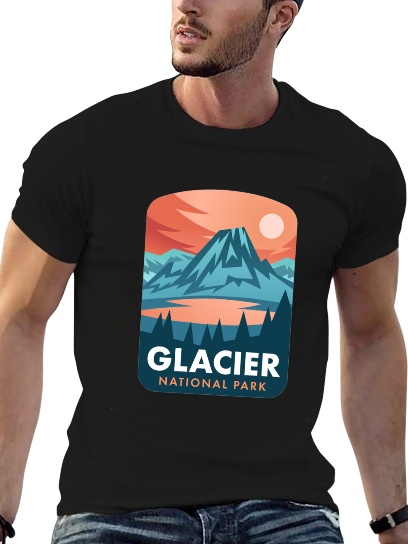 Glacier National Park Graphic T-Shirt