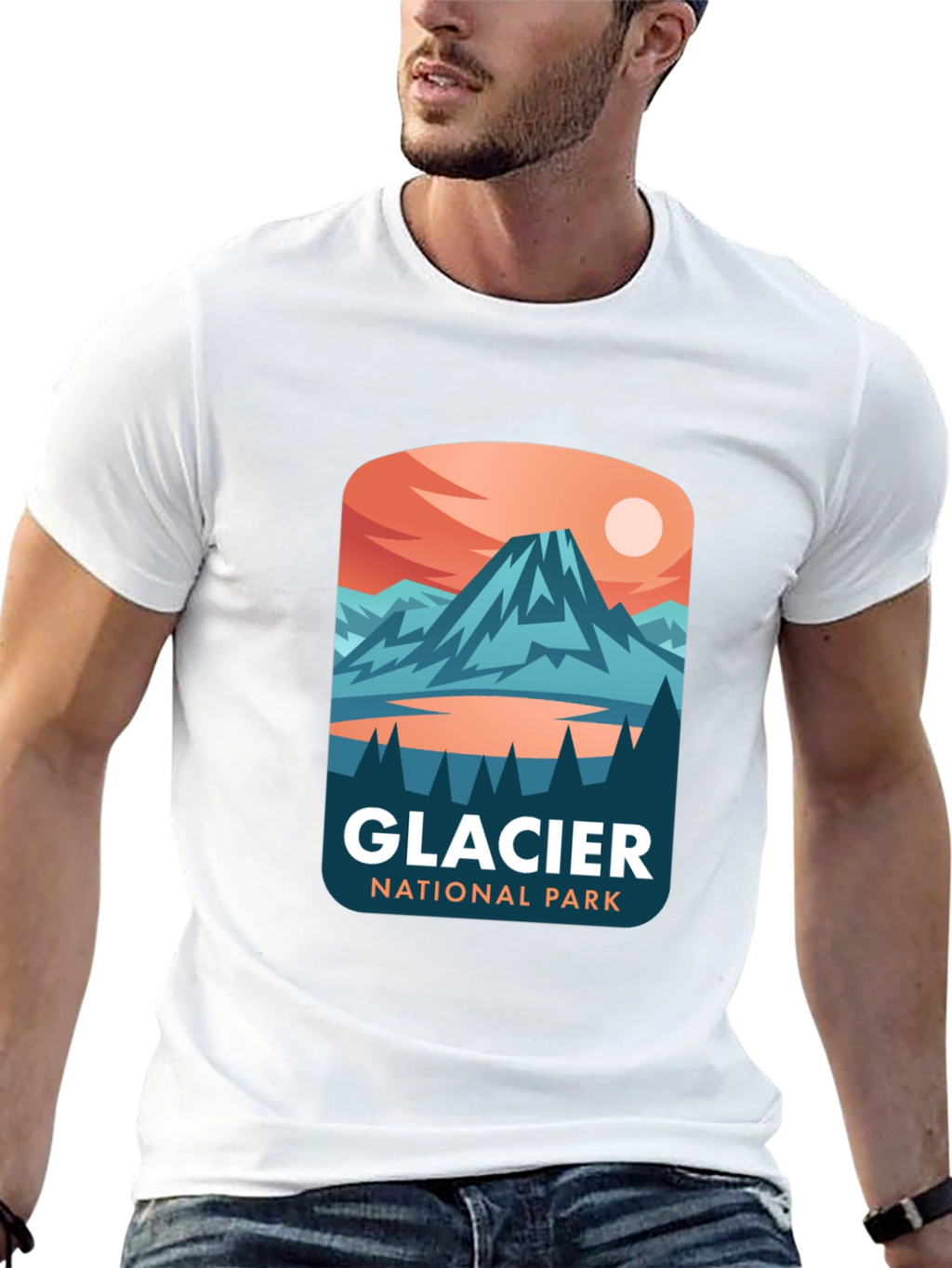 Glacier National Park Graphic T-Shirt