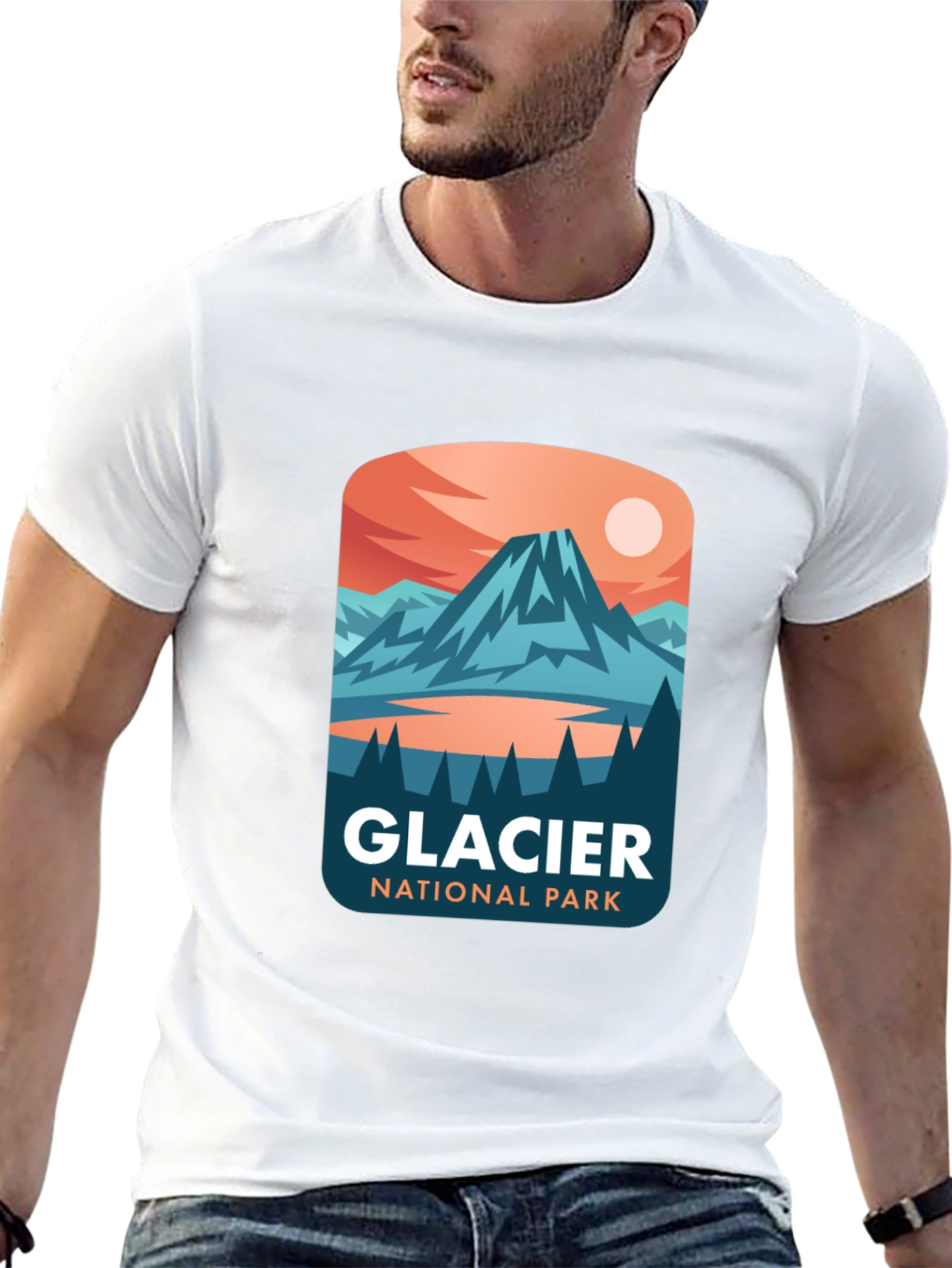 Glacier National Park Graphic T-Shirt