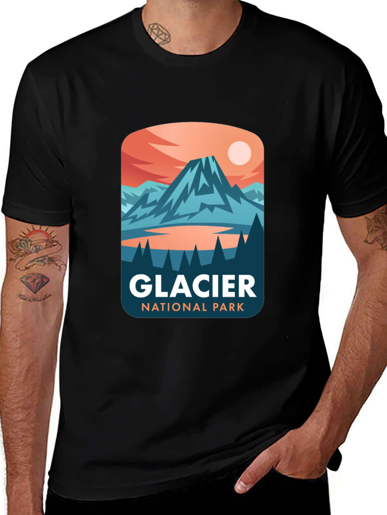 Glacier National Park Graphic T-Shirt