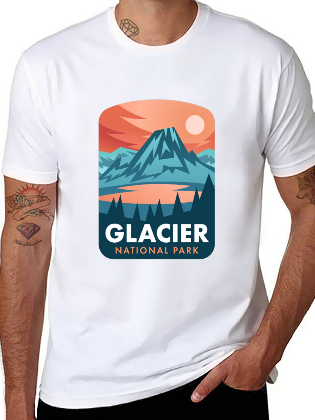 Glacier National Park Graphic T-Shirt