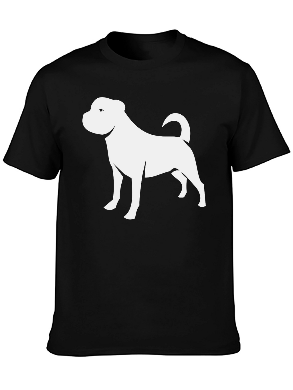 Dog Graphic Tee - Stylish Black T-Shirt