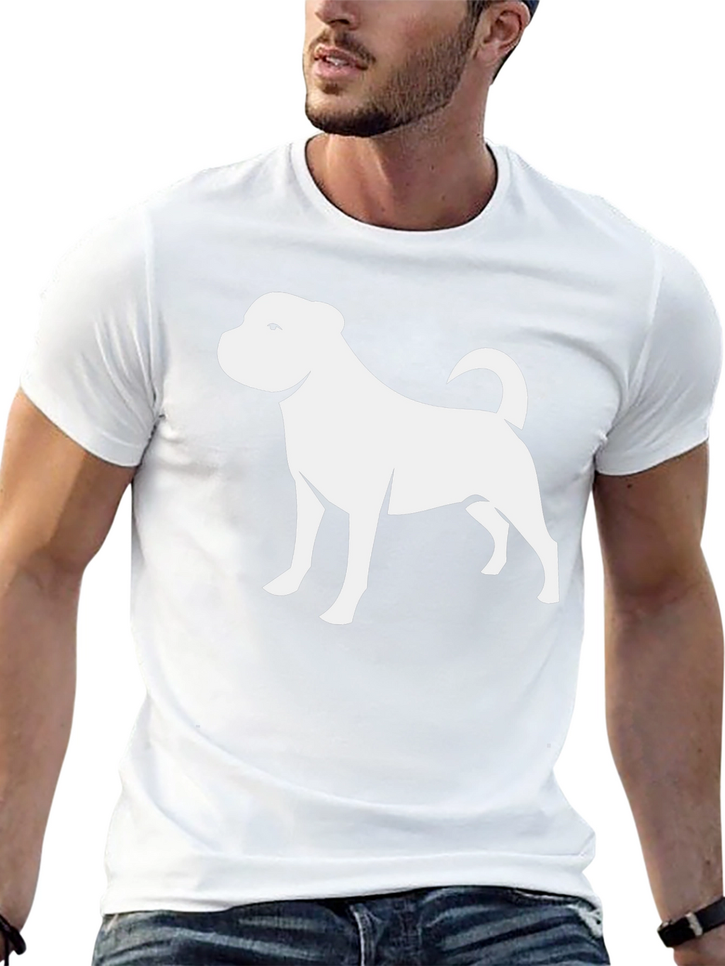 Dog Graphic Tee - Stylish Black T-Shirt