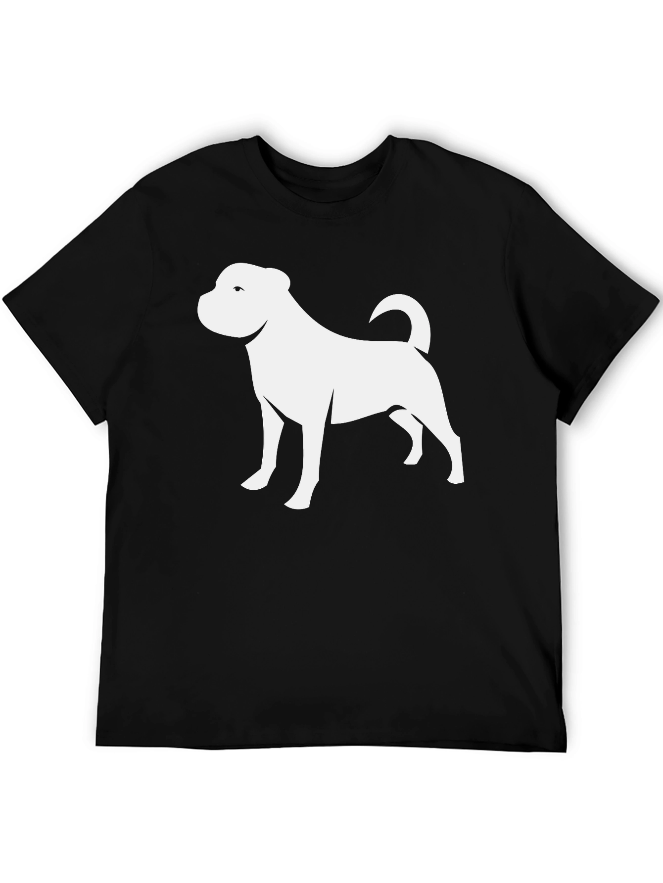 Dog Graphic Tee - Stylish Black T-Shirt