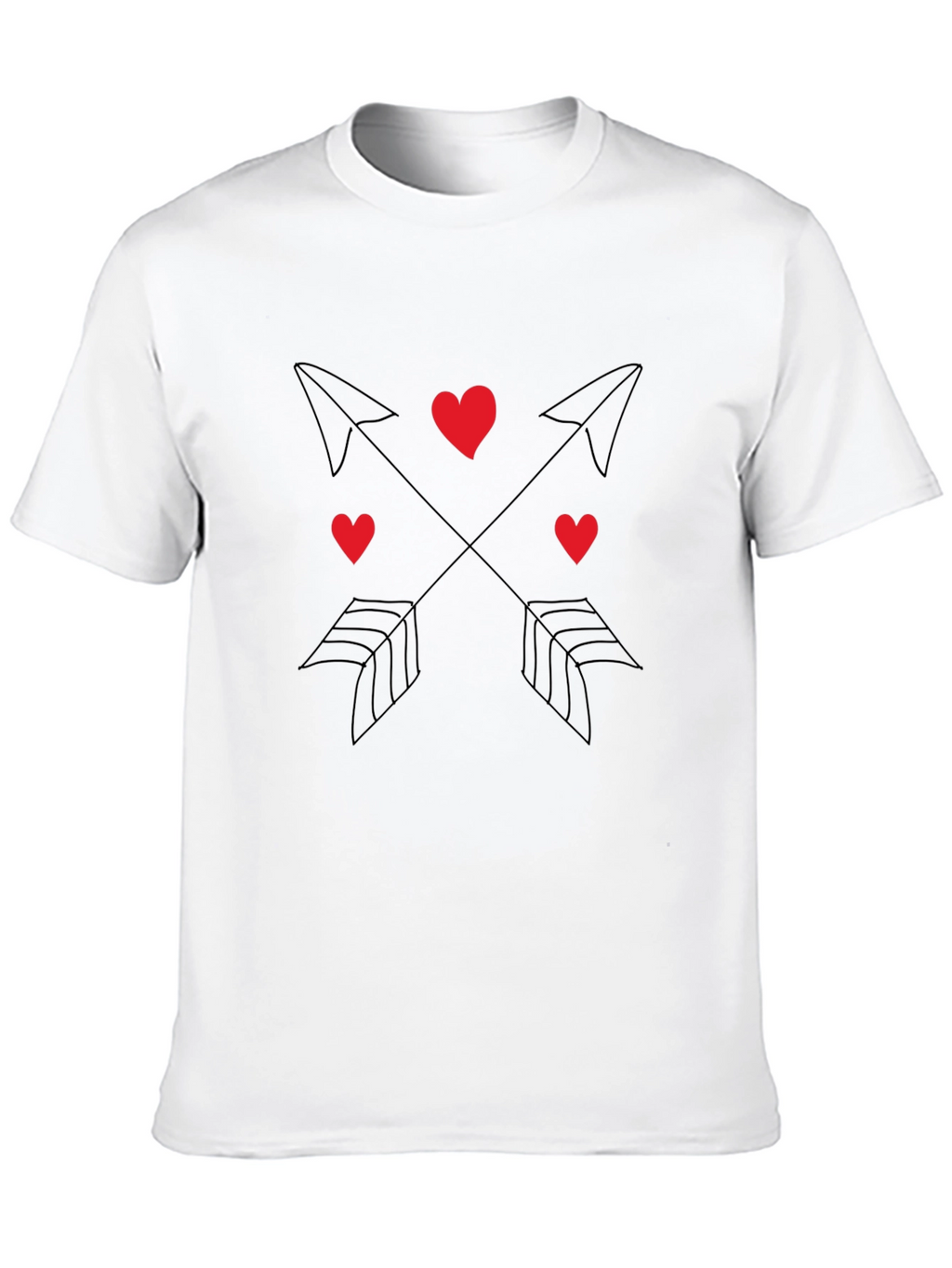 Heart & Arrow Graphic Tee - Black