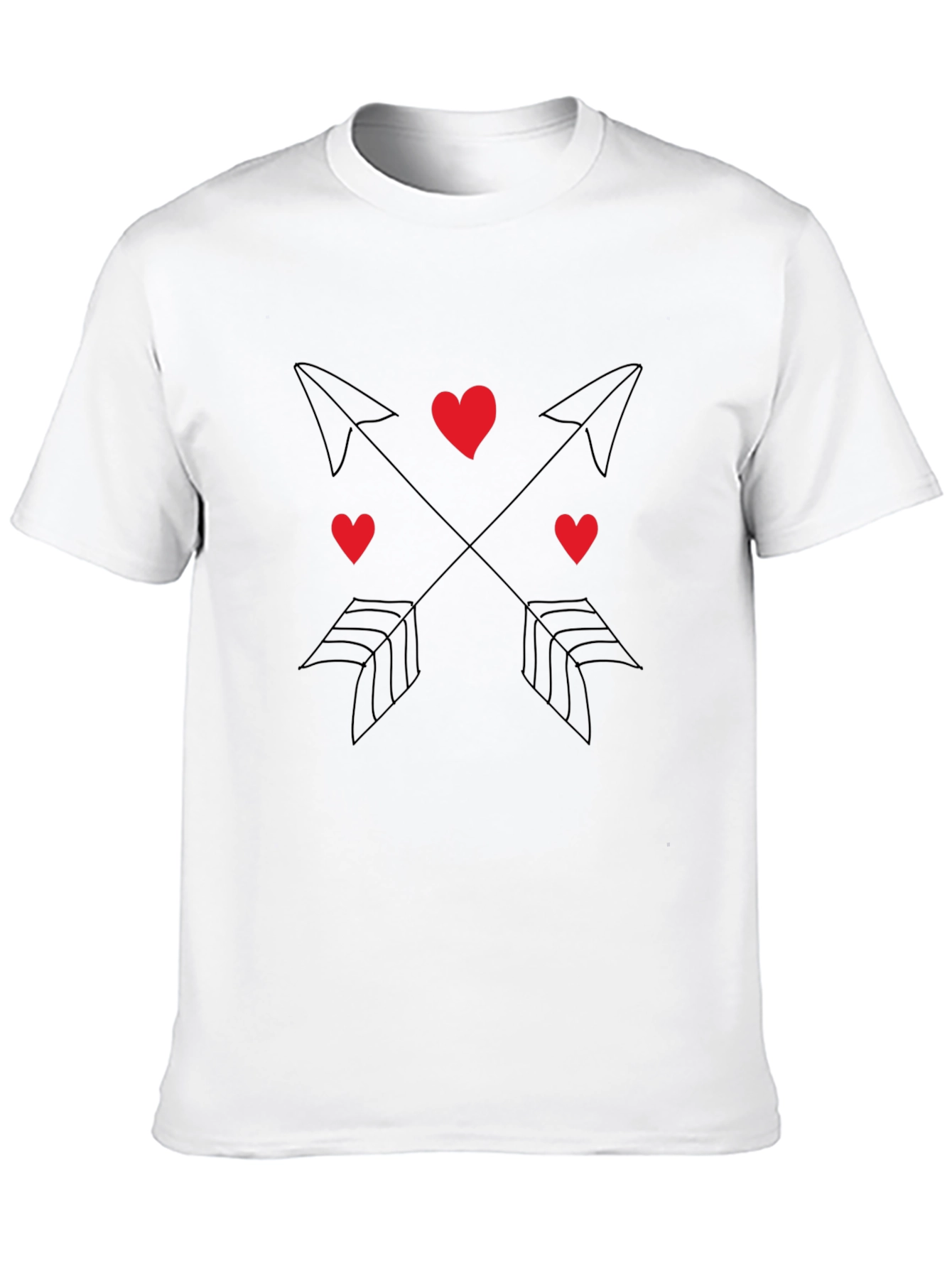 Heart & Arrow Graphic Tee - Black