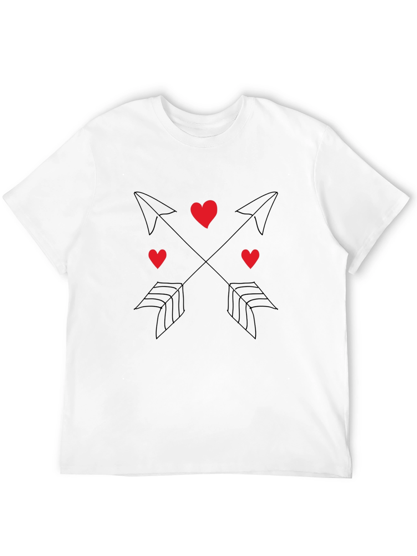 Heart & Arrow Graphic Tee - Black
