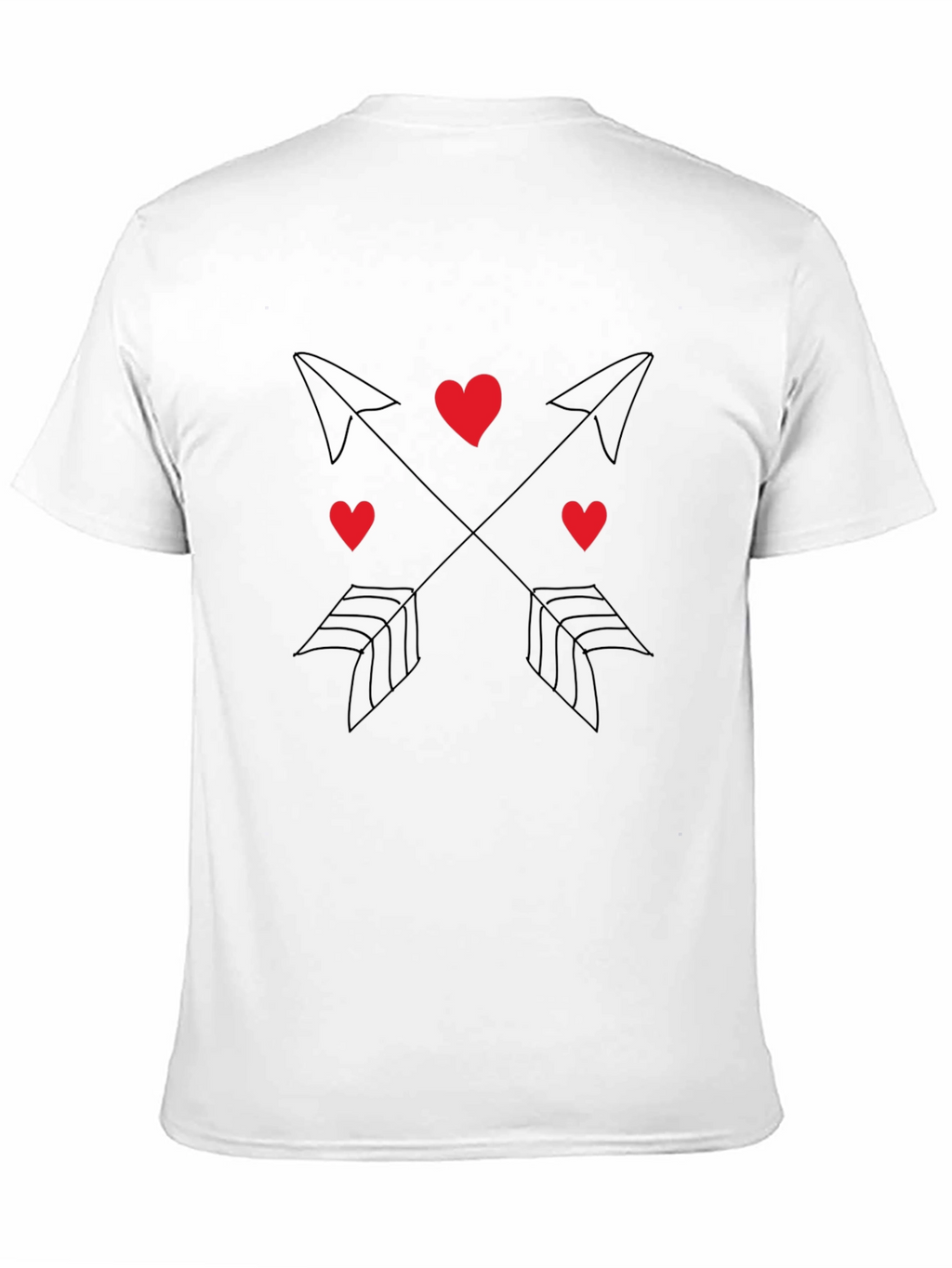 Heart & Arrow Graphic Tee - Black