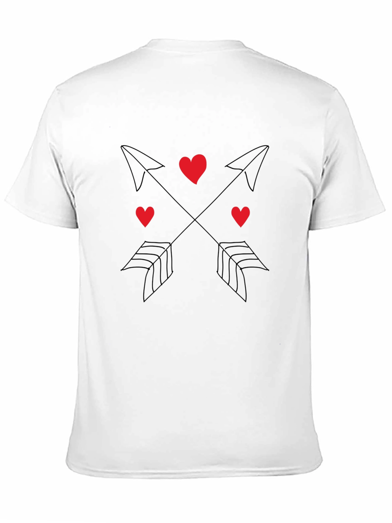 Heart & Arrow Graphic Tee - Black