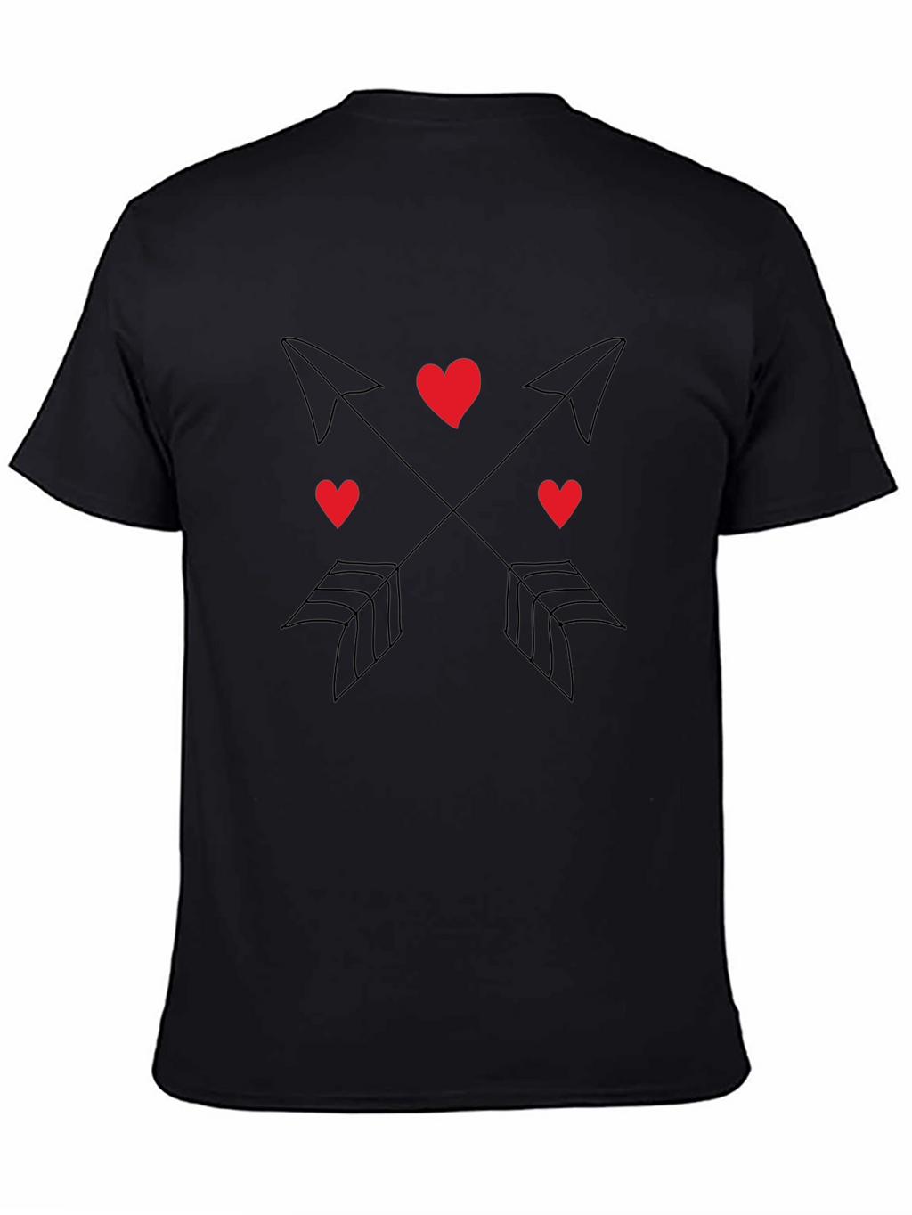 Heart & Arrow Graphic Tee - Black