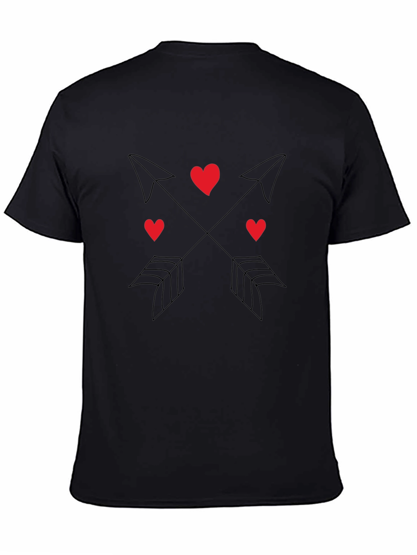 Heart & Arrow Graphic Tee - Black