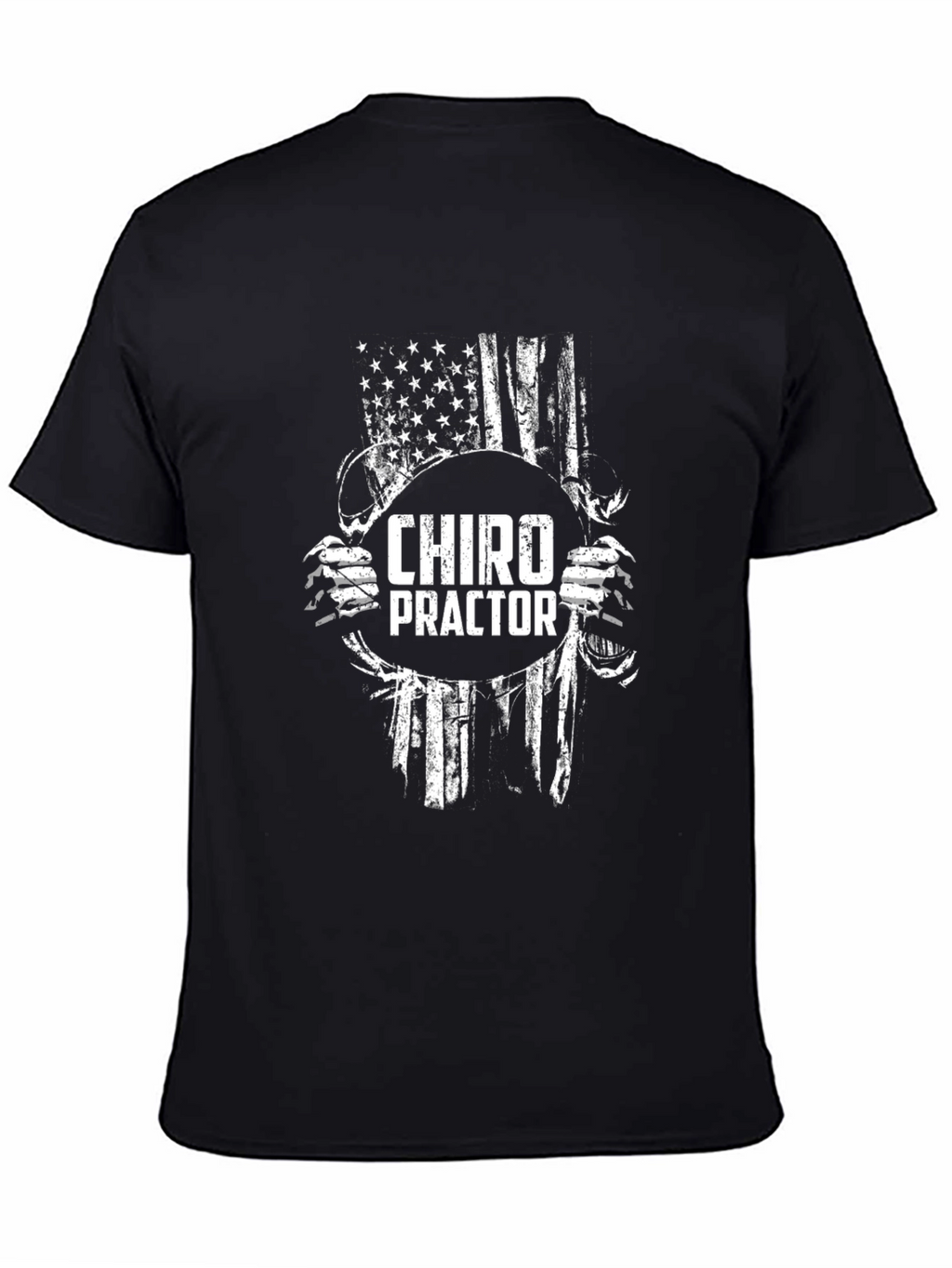 Chiropractor American Flag Graphic T-Shirt