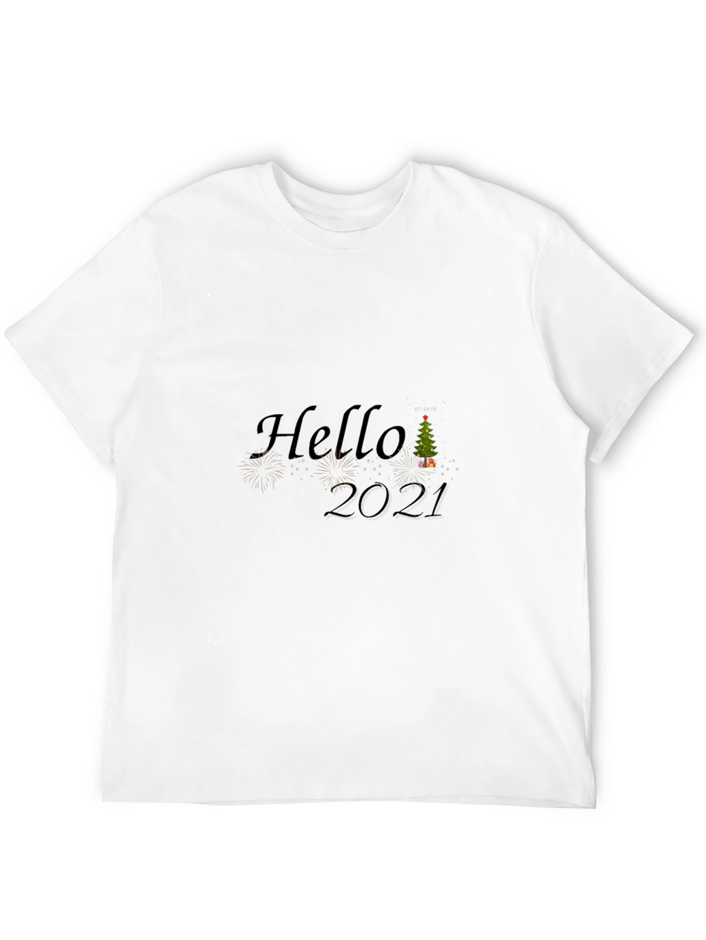 Hello 2021 Graphic Tee - Black T-Shirt