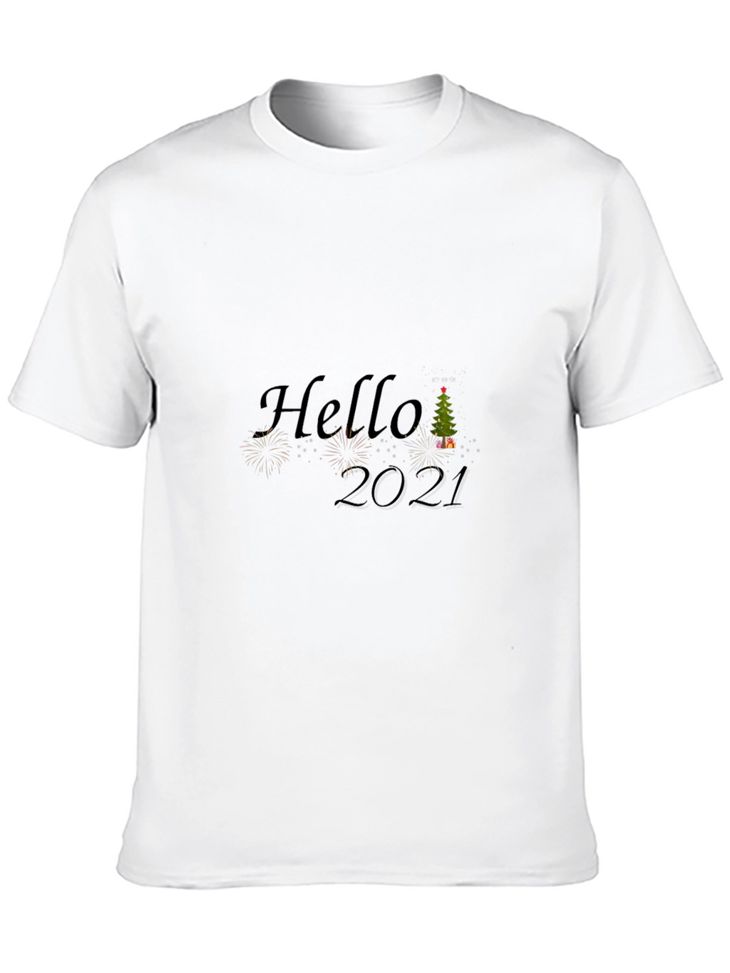 Hello 2021 Graphic Tee - Black T-Shirt
