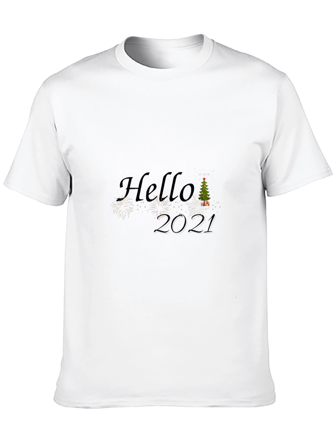 Hello 2021 Graphic Tee - Black T-Shirt