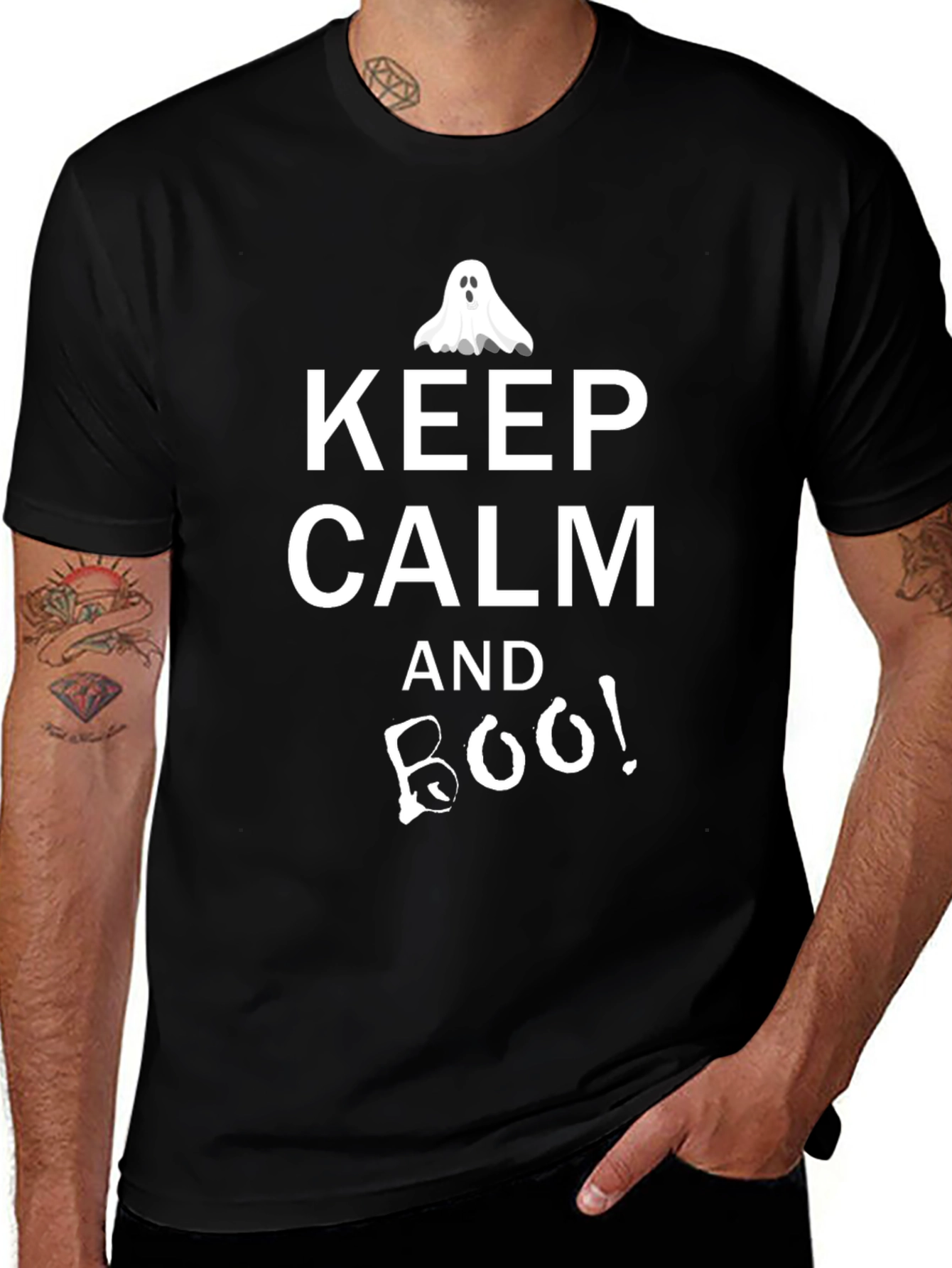 Keep Calm and Boo! Halloween T-Shirt