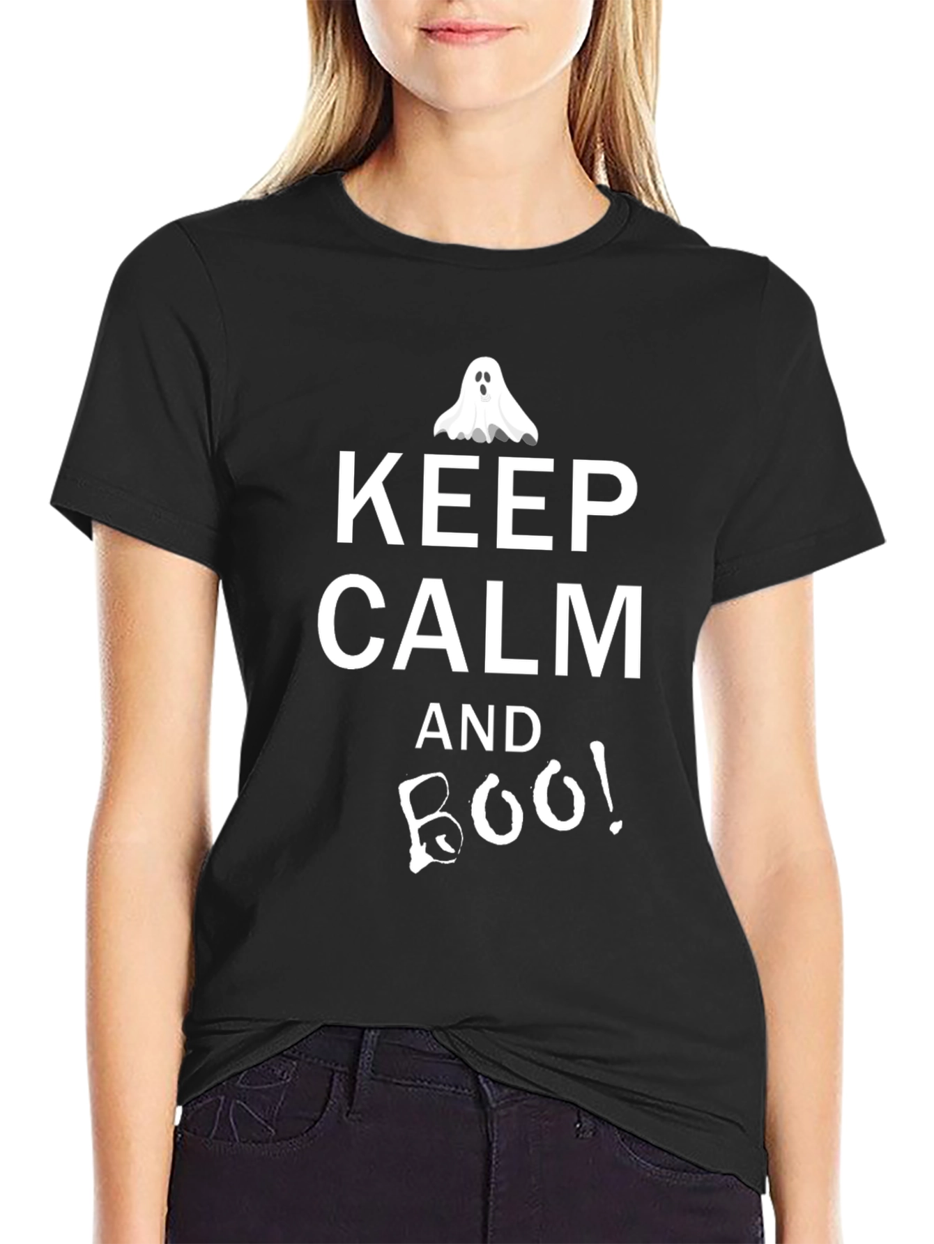 Keep Calm and Boo! Halloween T-Shirt