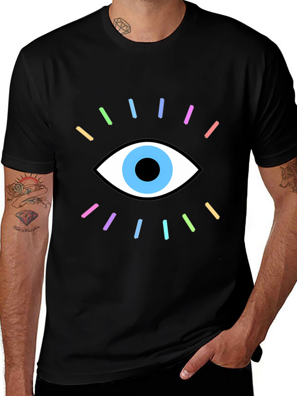 Eye Graphic Tee - Unisex Black T-Shirt
