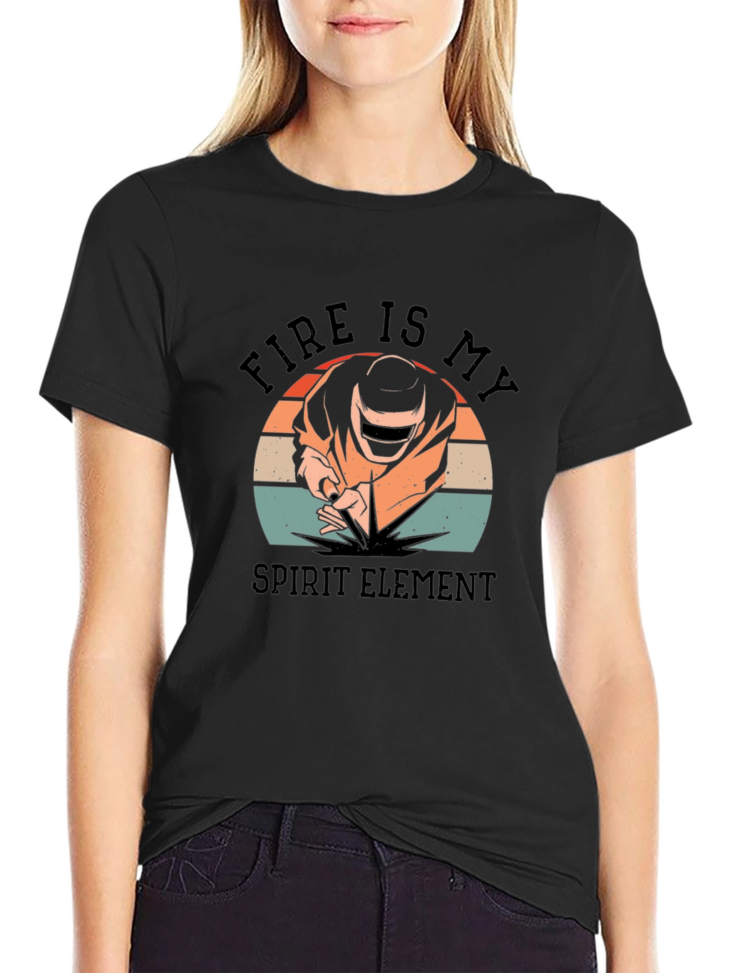 Fire Is My Spirit Element Welder T-Shirt