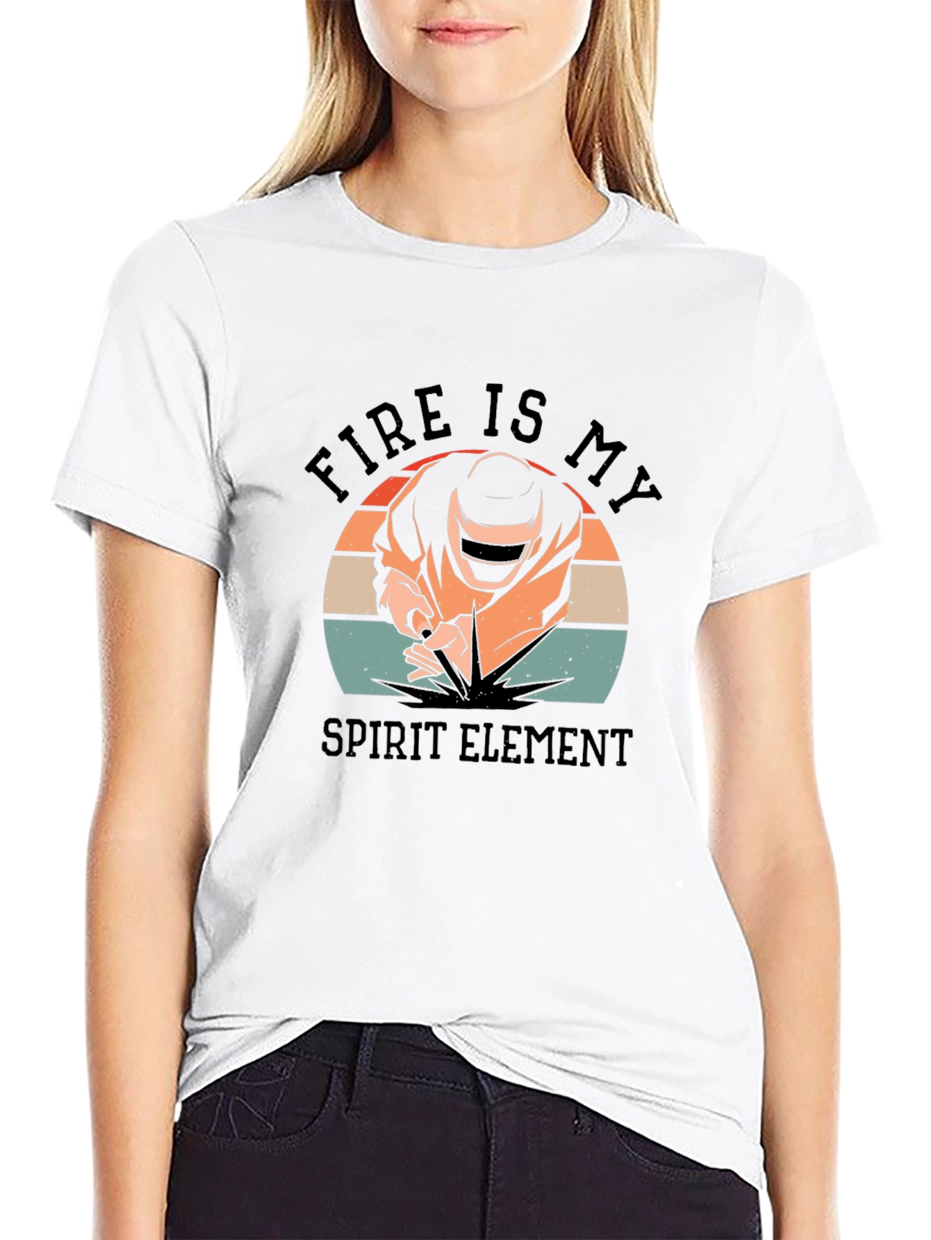 Fire Is My Spirit Element Welder T-Shirt