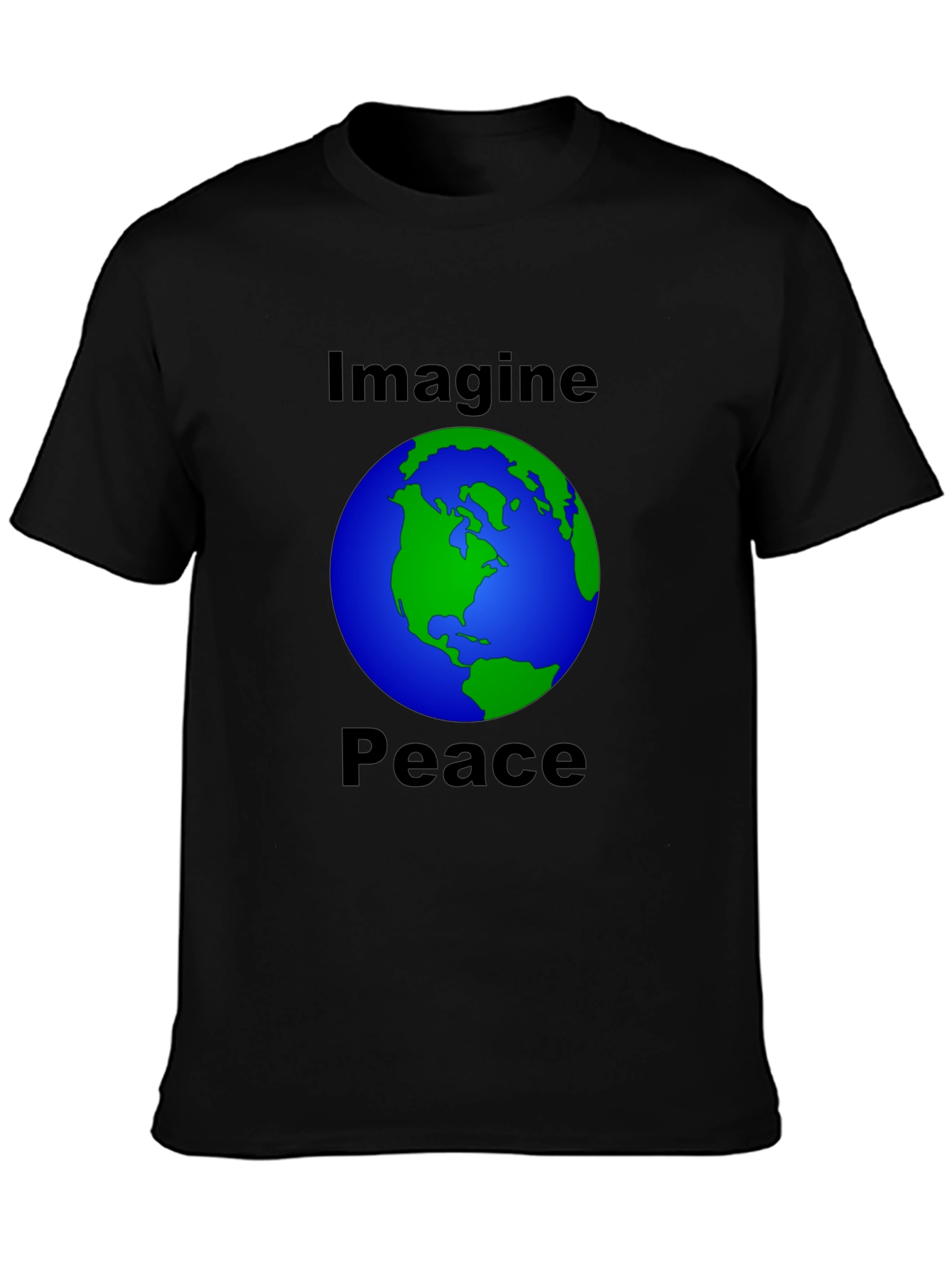 Imagine Peace Earth Graphic T-Shirt - Soft Cotton Tee