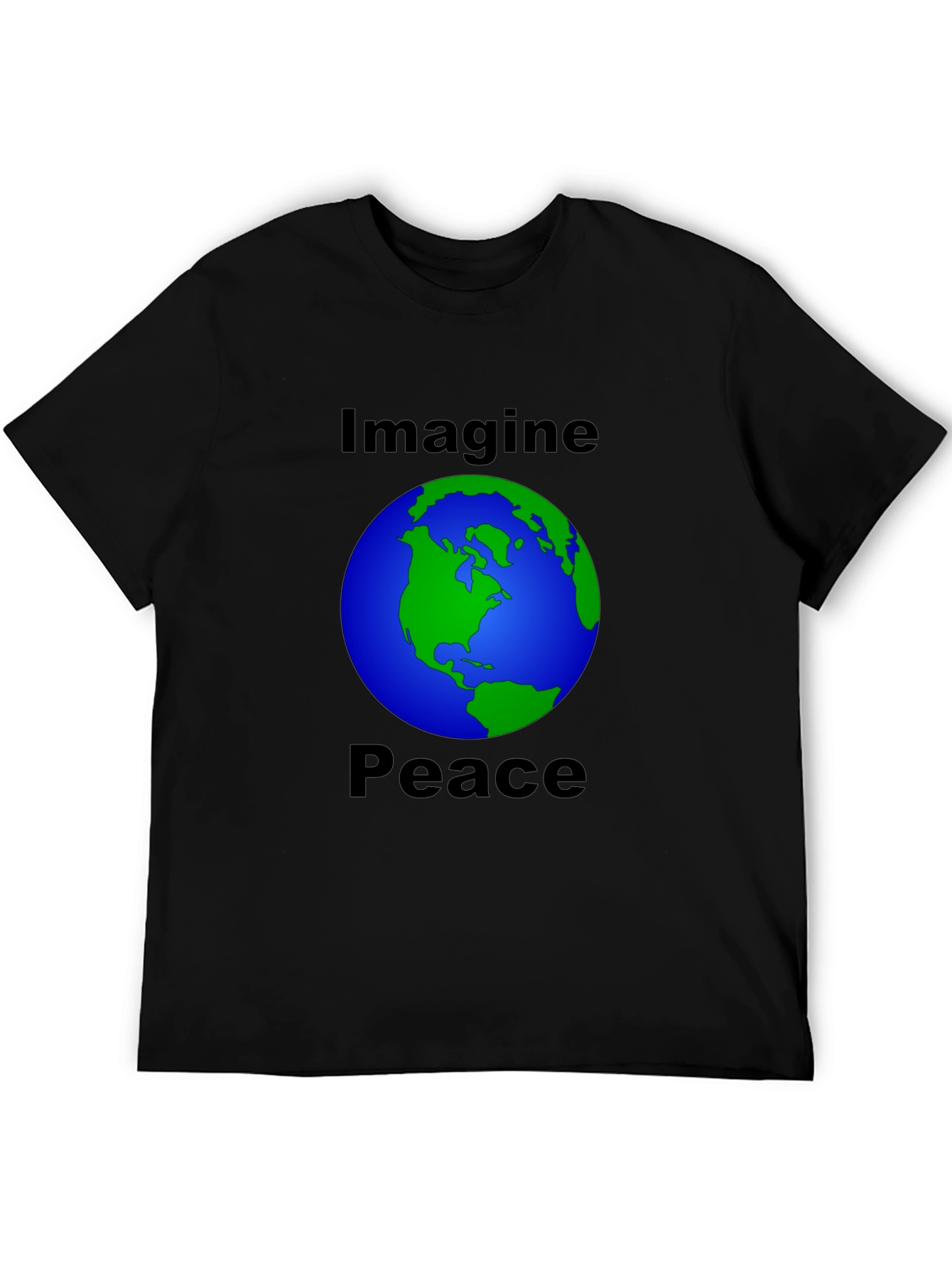 Imagine Peace Earth Graphic T-Shirt - Soft Cotton Tee