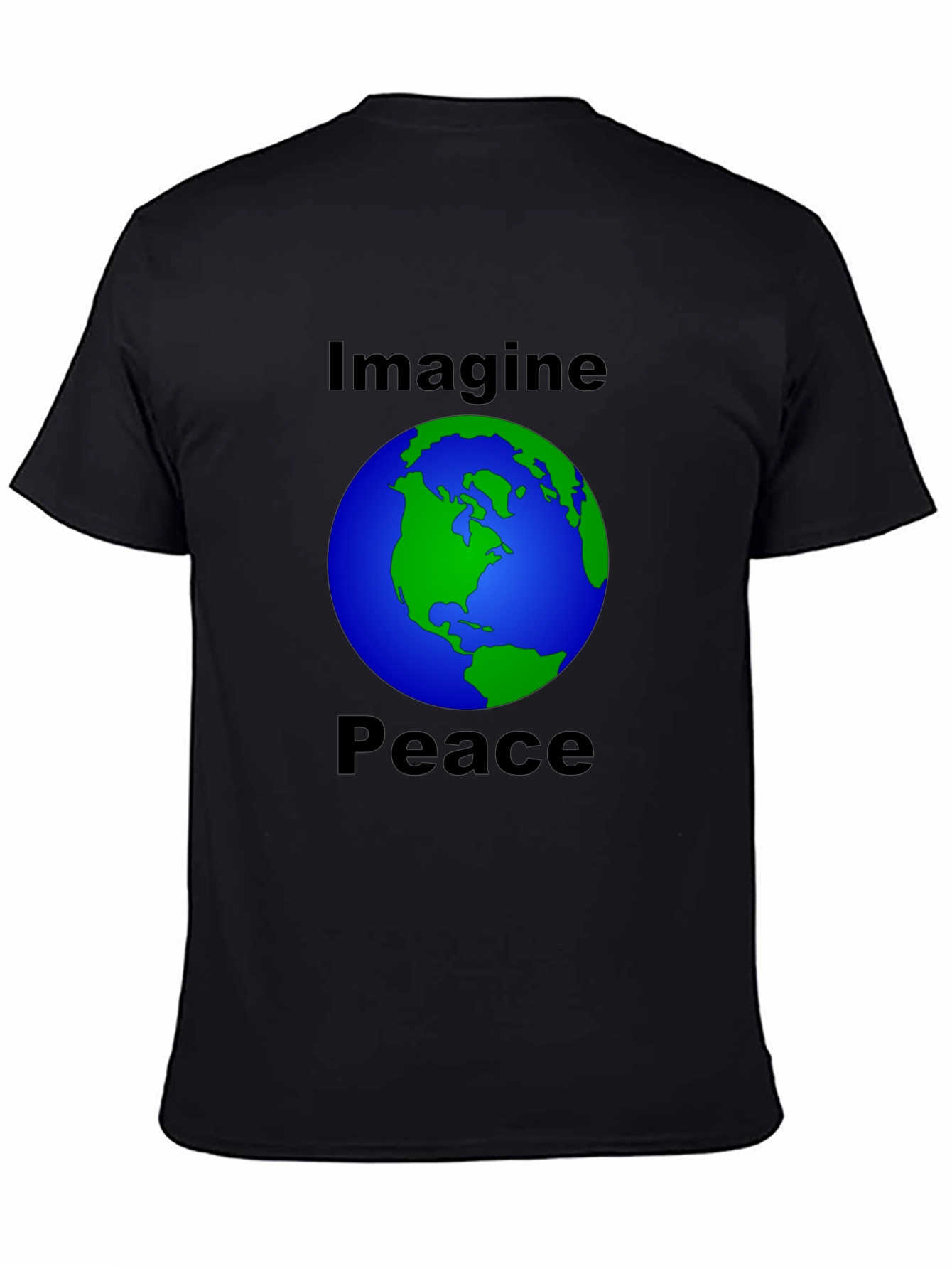 Imagine Peace Earth Graphic T-Shirt - Soft Cotton Tee