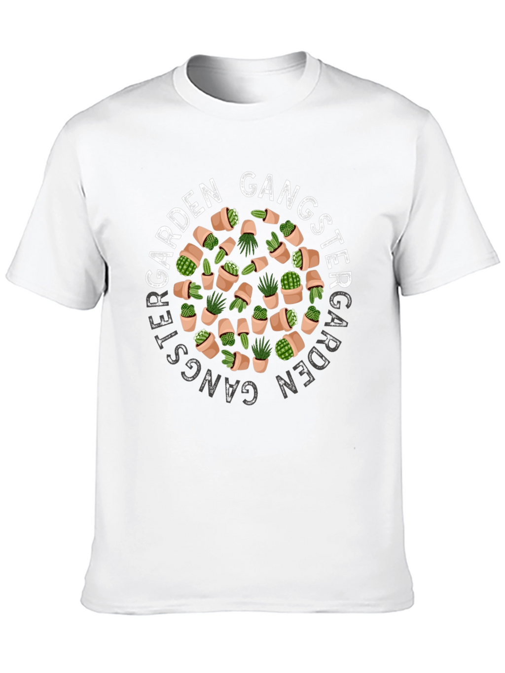 Garden Gangster T-Shirt - Cactus Design