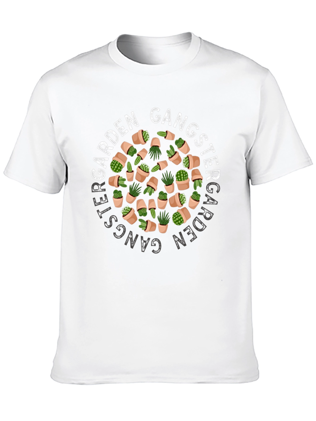 Garden Gangster T-Shirt - Cactus Design