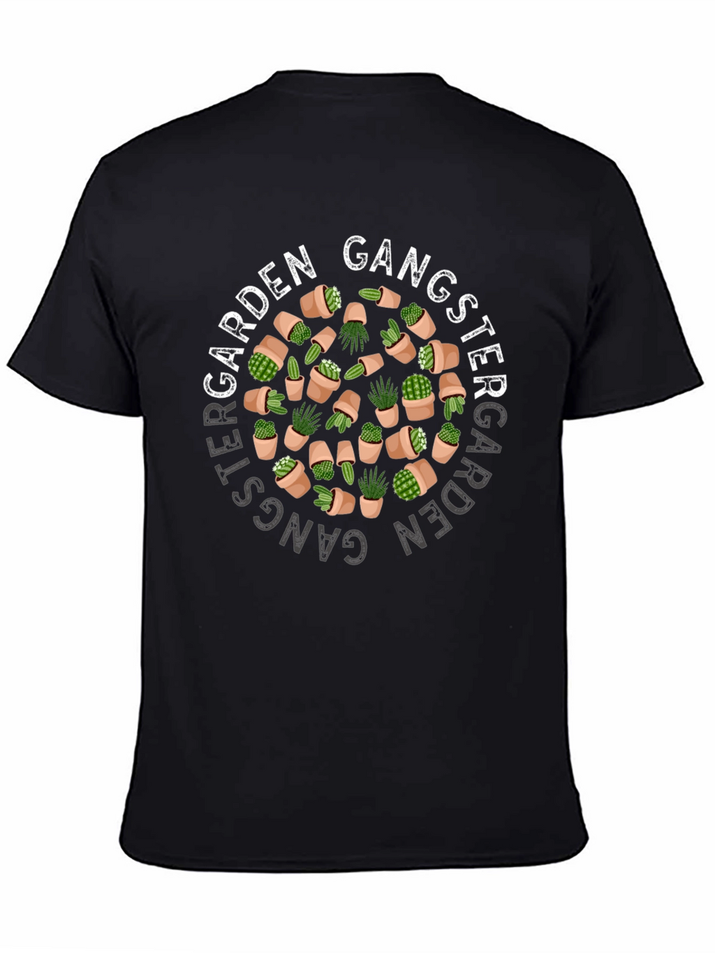 Garden Gangster T-Shirt - Cactus Design