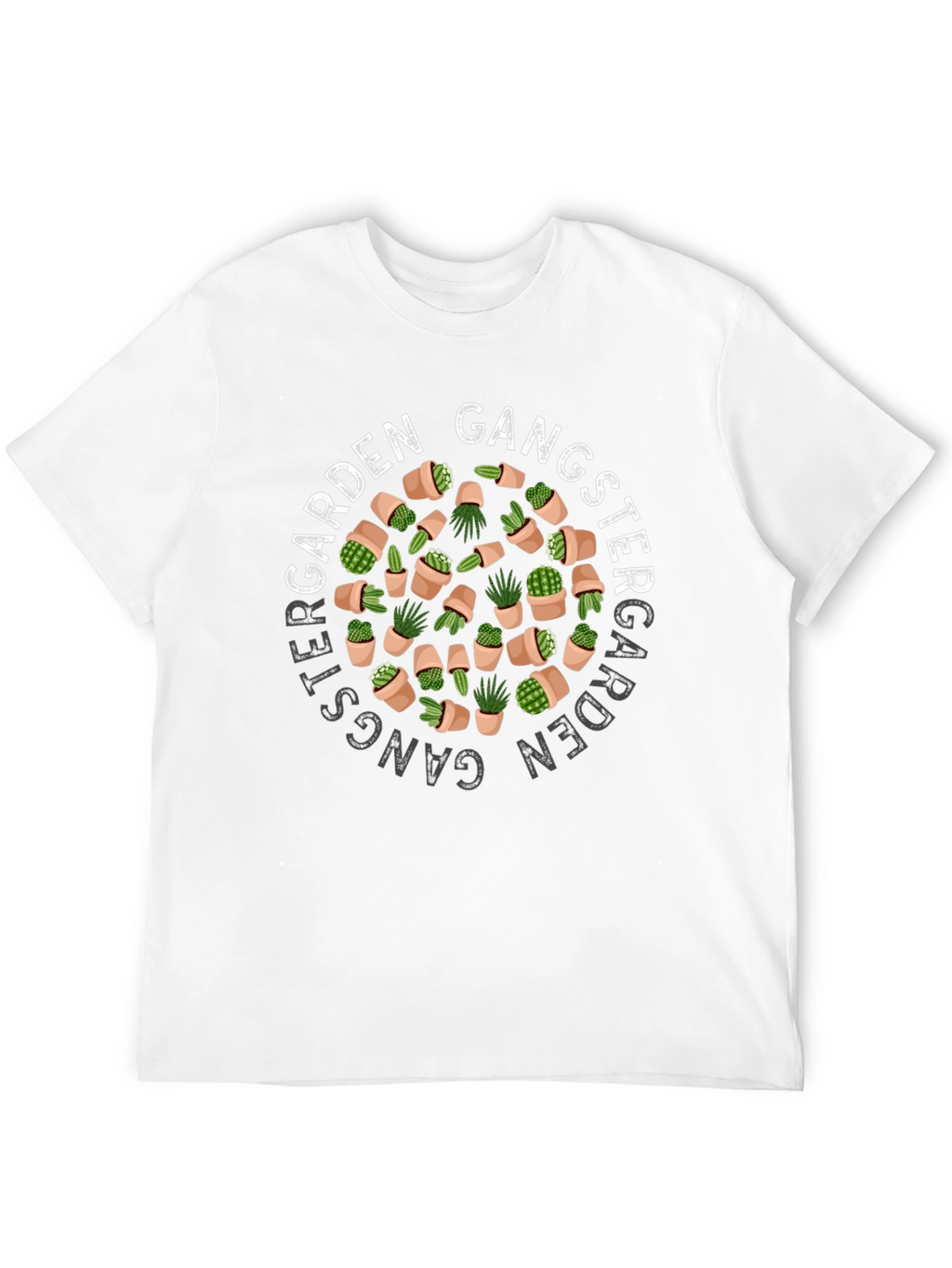 Garden Gangster T-Shirt - Cactus Design