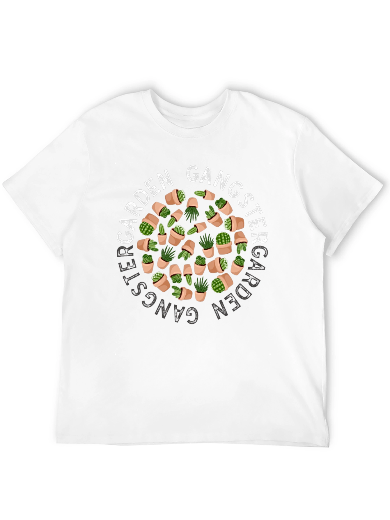 Garden Gangster T-Shirt - Cactus Design
