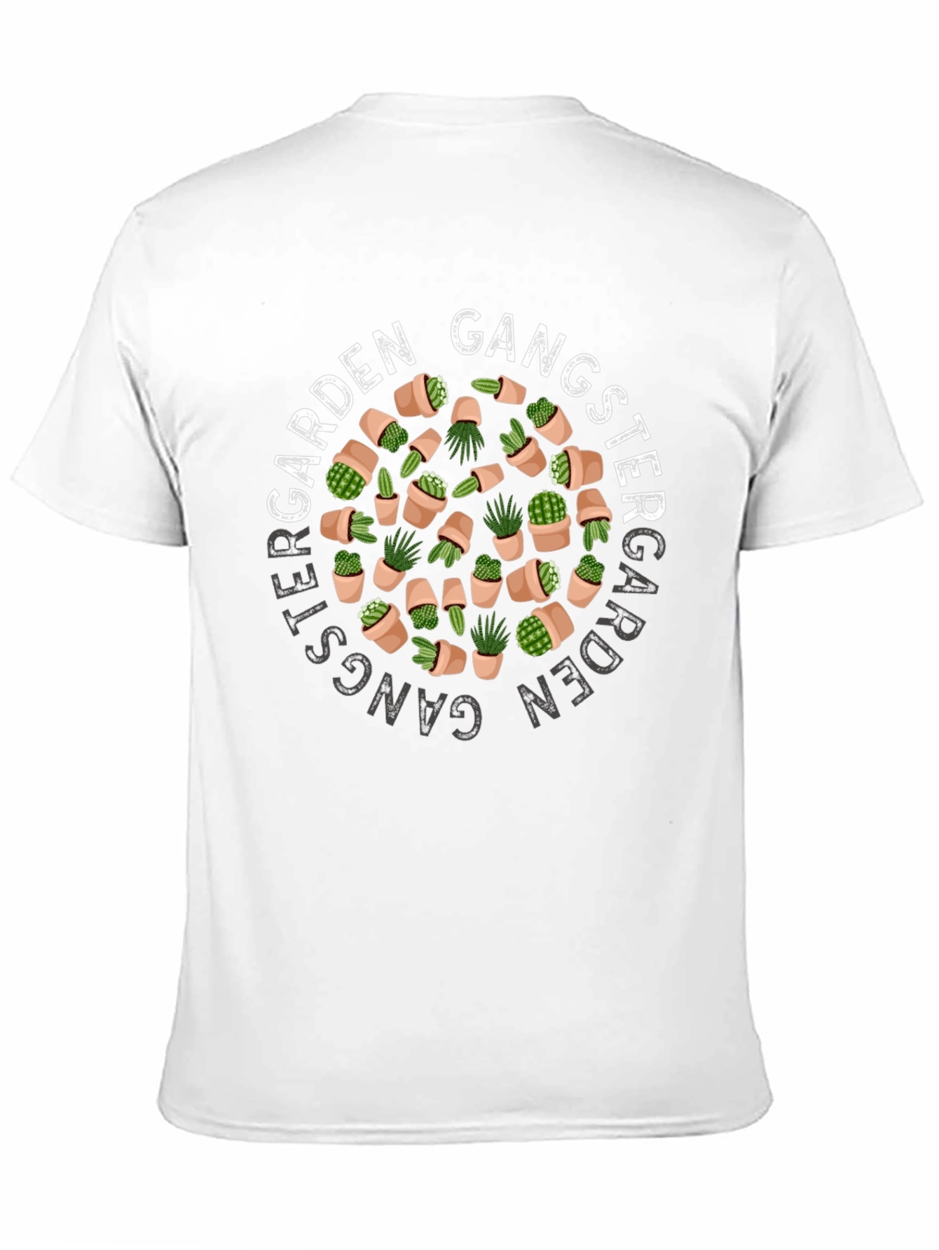Garden Gangster T-Shirt - Cactus Design