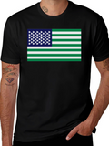Irish American Flag Graphic T-Shirt