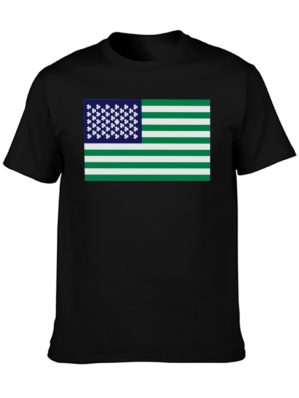 Irish American Flag Graphic T-Shirt