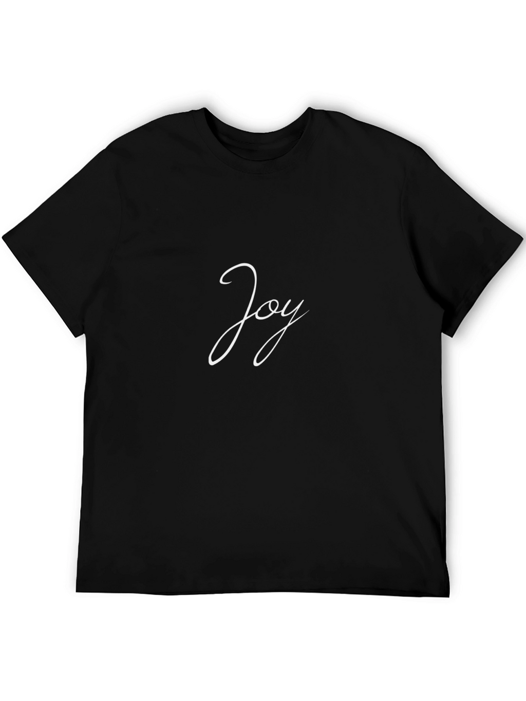 Joy Graphic Tee - Black Casual T-Shirt