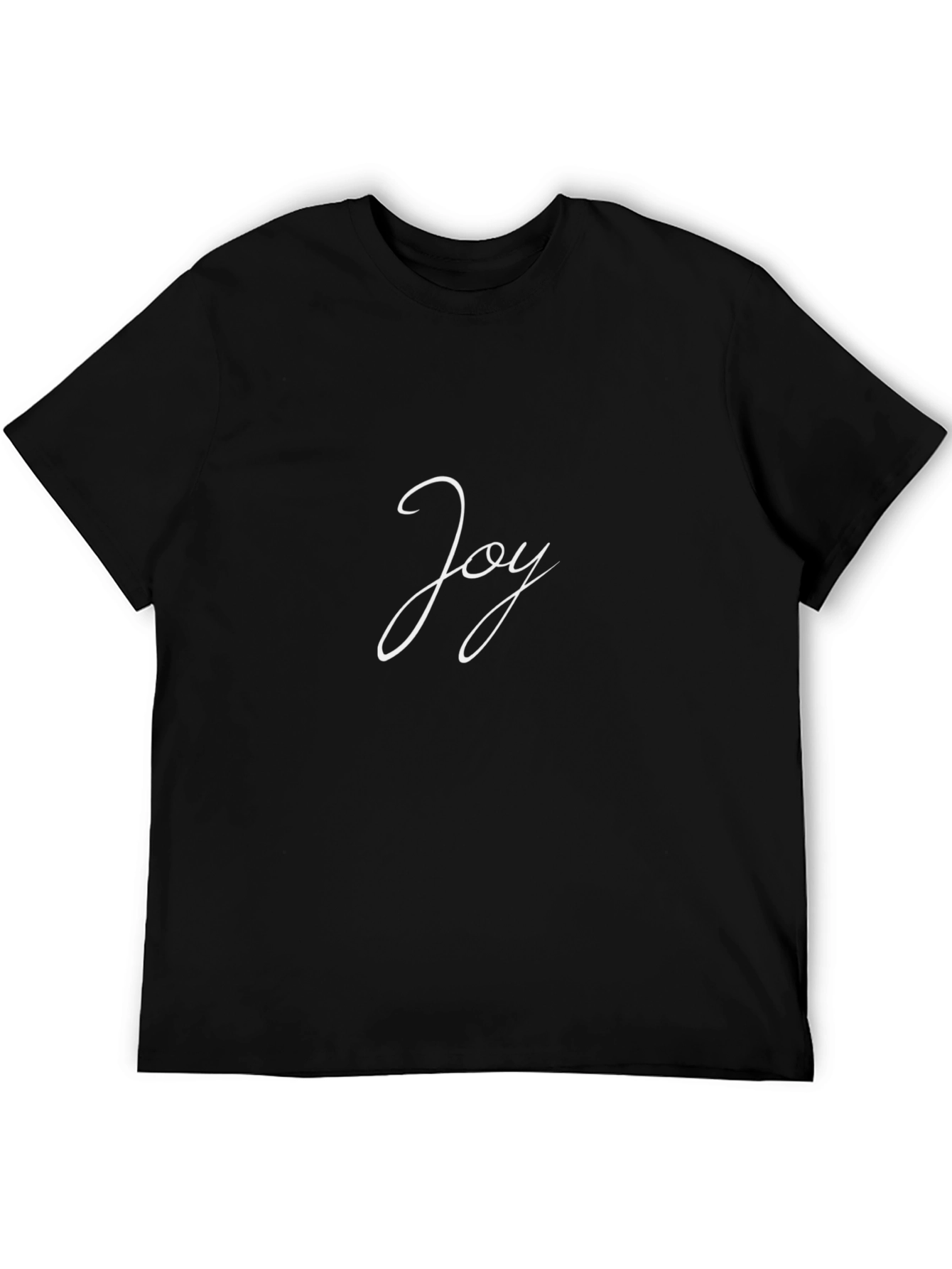 Joy Graphic Tee - Black Casual T-Shirt