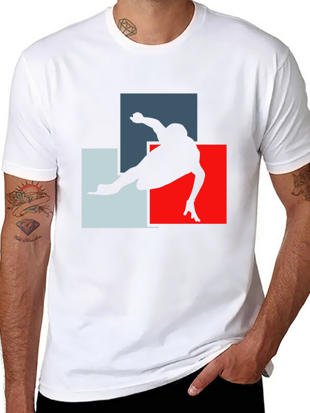 Geometric Skater Graphic T-Shirt