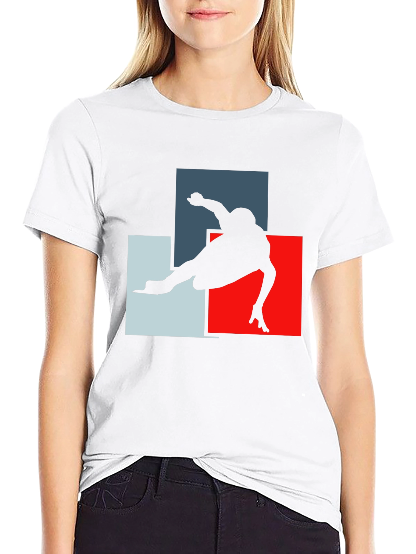 Geometric Skater Graphic T-Shirt