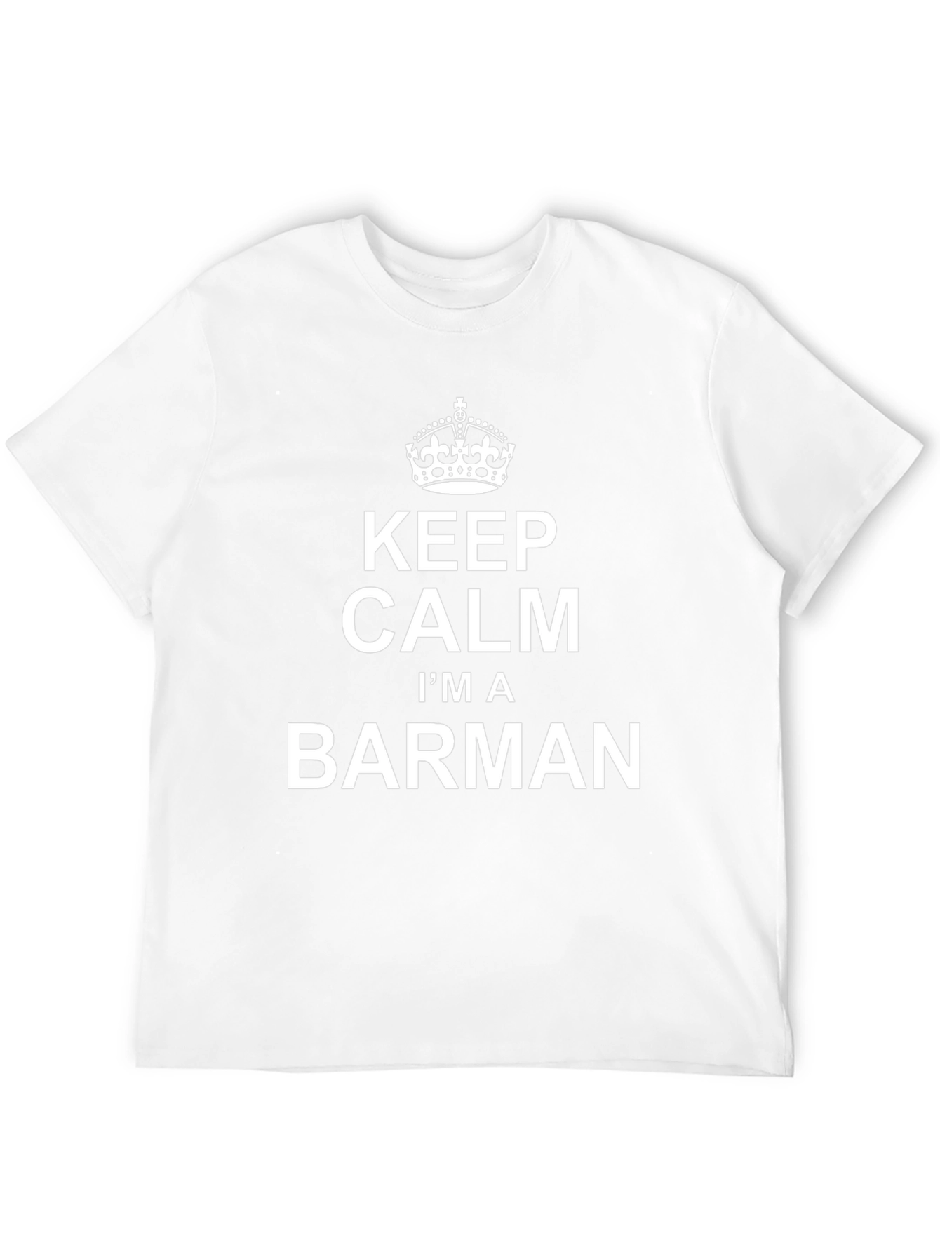 Keep Calm Im A Barman Black T-Shirt