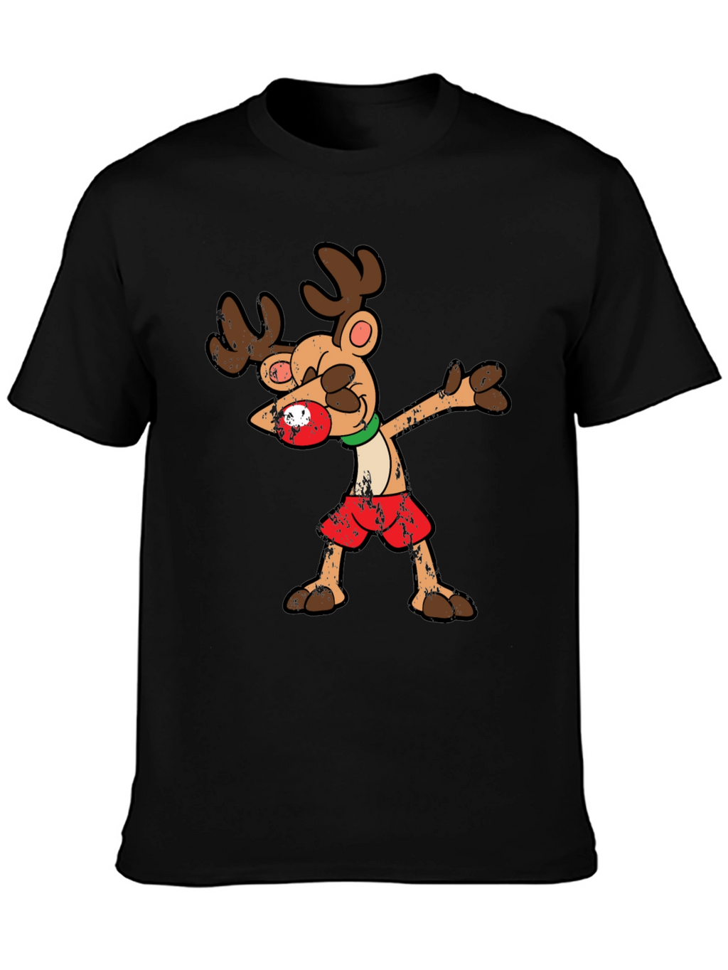 Dabbing Reindeer Graphic Tee
