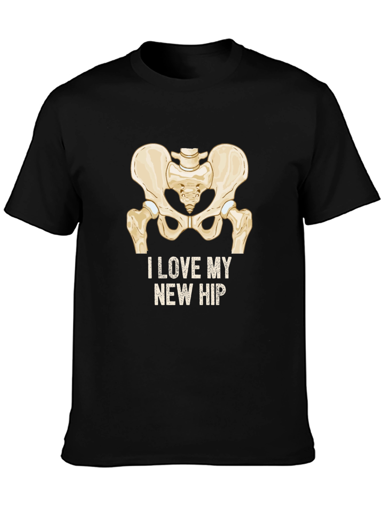 I Love My New Hip T-Shirt - Funny Bone Anatomy Tee