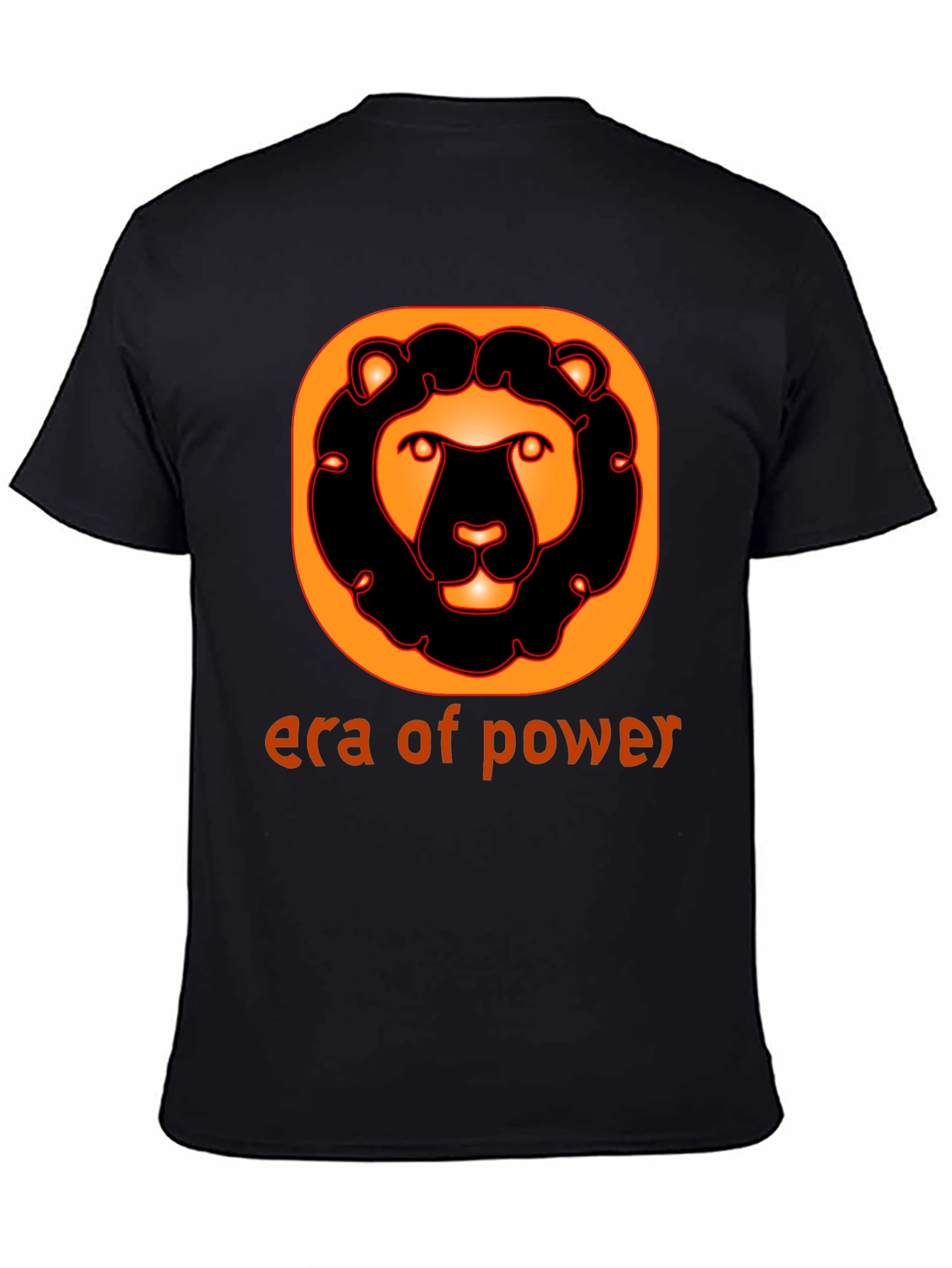 Era of Power Graphic Lion Tee - Black Cotton Shirt