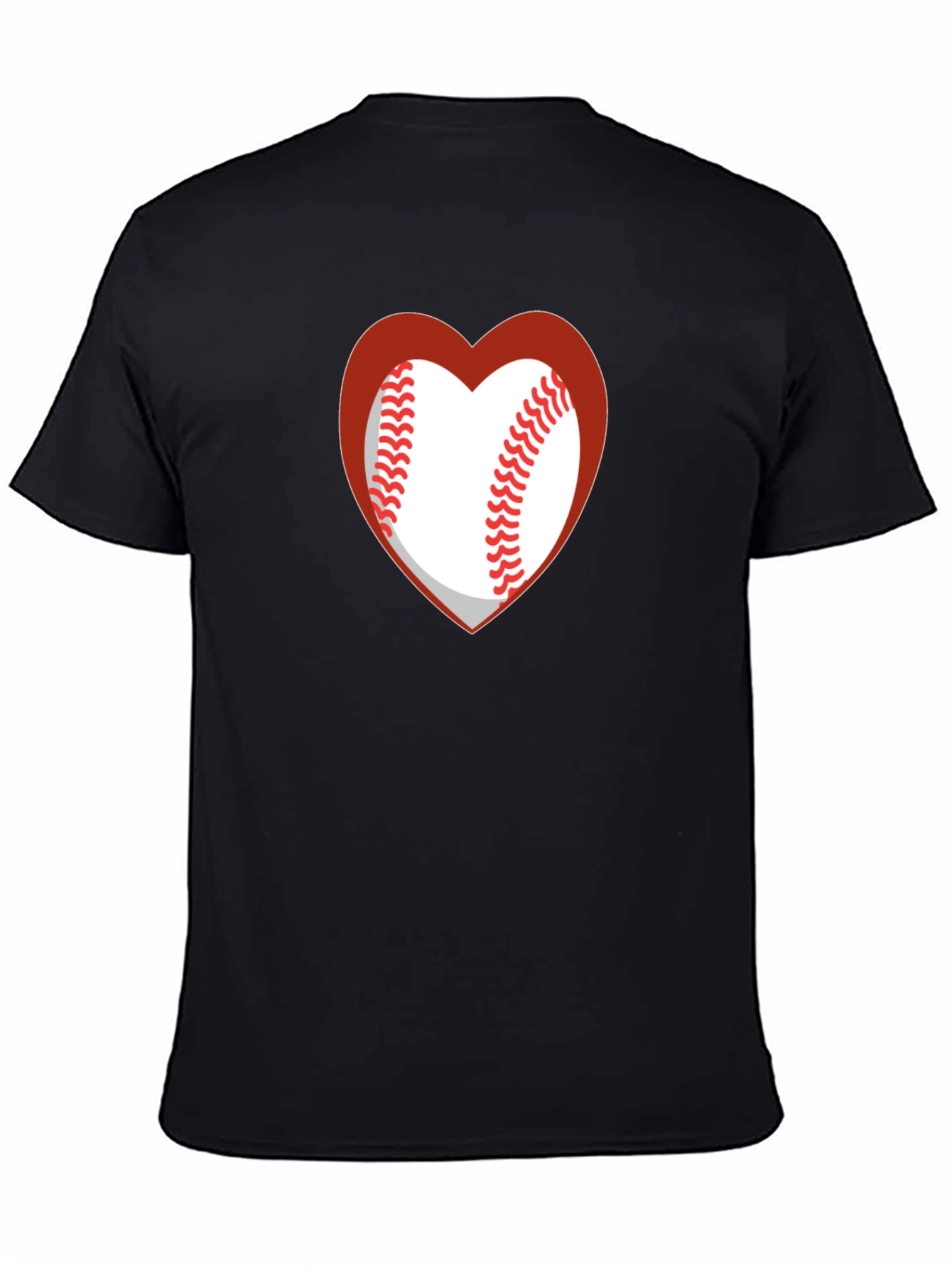 Baseball Heart T-Shirt - Sporty Casual Tee